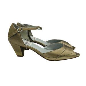 Dyeables Shoes Womens Shoes Size 9 B Bronze Delia Shiny Metalic Heels Sandals
